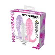 Wet Dreams Crystal Ballers Tri-Color Textured Tushy Trainer Kit 3-Pack