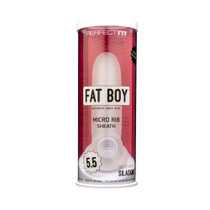 Perfect Fit Fat Boy Micro Ribbed Sheath 5.5 in. Clear