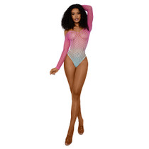 Dreamgirl Ombre Net Bodystocking Tropical Sky O/S