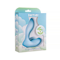Softies Silicone Vibrator 5in Blue