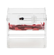 Compact Size Acrylic Raffle Drum with Tickets - Includes 2000 Tickets!