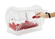 Heavy Duty Acrylic Medium Size Raffle Drum (Fits up to 5000 Tickets) - Comes with 2,000 Tickets!
