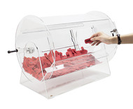 Deluxe Large Size Acrylic Raffle Drum (Fits up to 10,000 Tickets) - Includes Bonus Roll of 2000 Tickets!
