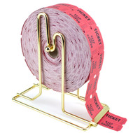 Brass Plated Raffle Ticket Dispenser - Comes with 2000 Tickets!