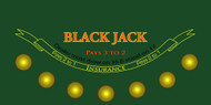 Premium Blackjack Sublimation Cloth Felt Layout 
