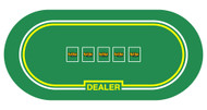 Rollout Holdem Poker Premium Neoprene Rubber Poker Table Layout - Choose Style!