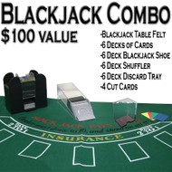 Professional Casino Style Deluxe 6-Deck Blackjack Set - Play Blackjack Anywhere!