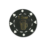 ONE (1) Beer Poker Chip Button Marker Token - Set of 25!
