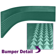 Craps Pyramid Bumper Rubber for Craps Tables - 4 Foot Section