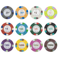 25 Poker Knights 13.5gm Clay Poker Chips - Choose Chips!