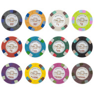 500 Monaco Club 13.5gm Bulk Clay Poker Chips - Choose Chips!