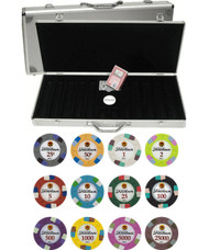 Showdown Club & Casino 13.5gm 500 Chip Clay Poker Set with Aluminum Case - Choose Chips!