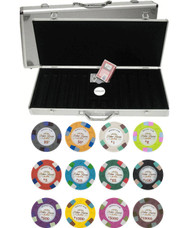 Monaco Club 13.5gm 500 Chip Clay Poker Set with Aluminum Case - Choose Chips!