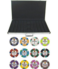 Showdown Club & Casino 13.5gm 1000 Chip Clay Poker Set with Aluminum Case - Choose Chips!