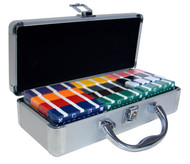 60 Count Poker Plaque Set with Aluminum Case - Choose Colors!