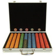 1000PC NEVADA JACKS CASINO 10GM POKER CHIP SET WITH ALUMINUM CASE
