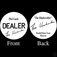 PHIL LAAK PROFESSIONAL COLLECTOR'S DEALER BUTTON