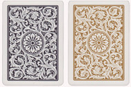 COPAG 1546 BLACK & GOLD 100% PLASTIC PLAYING CARDS - 2 DECKS