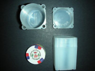 HEAVY DUTY POKER CHIP TUBES - SET OF 5