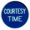 CASINO QUALITY COURTESY TIME Poker Dealer Button
