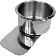 JUMBO STAINLESS POKER TABLE CUP HOLDER W/LIP