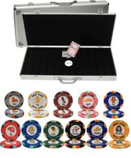 NILE CLUB Ceramic Clay 10gm 500 Chip Poker Set - CHOOSE CHIPS!