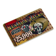 NEVADA JACKS POKER CHIP PLAQUE - CHOOSE