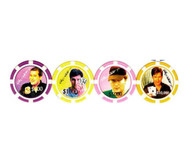 PHIL HELLMUTH Limited Editon Poker Chip Set - 4 Chips