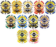 BLACK DIAMOND LASER 14g CLAY 1000 BULK POKER CHIPS - CHOOSE CHIPS!