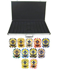 BLACK DIAMOND LASER 14g CLAY 1000 Chip Poker Set with Aluminum Case