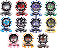 CASINO ACES LASER 14gm CLAY 1000 BULK POKER CHIPS - CHOOSE CHIPS!