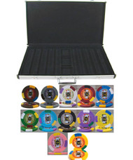 KINGS CASINO 1000 CHIP 14gm CLAY POKER SET with Aluminum Case