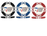25 WORLD POKER TOUR CLAY FILLED POKER CHIPS - 11.5 GRAM, 39mm