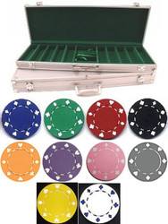 500PC SUITED 11.5GM POKER CHIP SET - CHOOSE CHIPS!