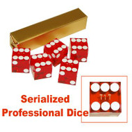 STICK (5) of Precision Casino Craps DICE - CHOOSE COLOR!