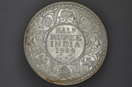 India - 1936 - Half Rupee - Calcutta - KM522 - (OM-A1252)
