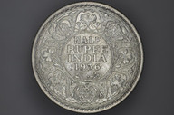 India - 1936 - Half Rupee - Calcutta - KM522 - (OM-A1246)