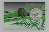 New Zealand - 2005 - Silver Dollar Specimen Coin - Rowi Kiwi