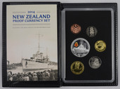 New Zealand - 2014 - Annual Proof Coin Set - HMS Achilles
