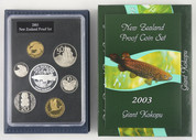 New Zealand - 2003 - Annual Proof Coin Set - Giant Kokopu