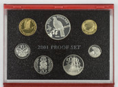 New Zealand - 2001 - Annual Proof Coin Set - Kereru