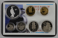 New Zealand - 2000 - Annual Proof Coin Set - Pied Cormorant