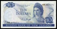 New Zealand - $10 - Star Note - Knight - 99B 963517* - Very Fine