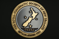 New Zealand - 2014 - RNSNZ Service Medal - Brass With Blue Enamel