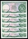 Scotland - One Pound - 6 Consecutive - B/58 085086 -  B/58 085091 - P336a - aUnc