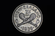 New Zealand - 1939 - Threepence - KM7 - Very Fine (OM-A1920)