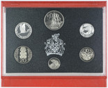 New Zealand - 1990 - Annual Proof Coin Set - Silver $1 & $2