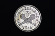 New Zealand - 1945 - Threepence - KM7 - Almost Uncirculated (OM-A2211)
