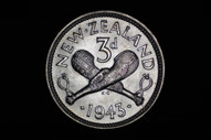 New Zealand - 1943 - Threepence - KM7 - Extremely Fine (OM-A2246)