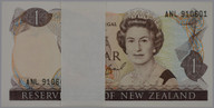 New Zealand - $1 - Bundle x100 Banknotes - Brash - ANL Prefix - Unc